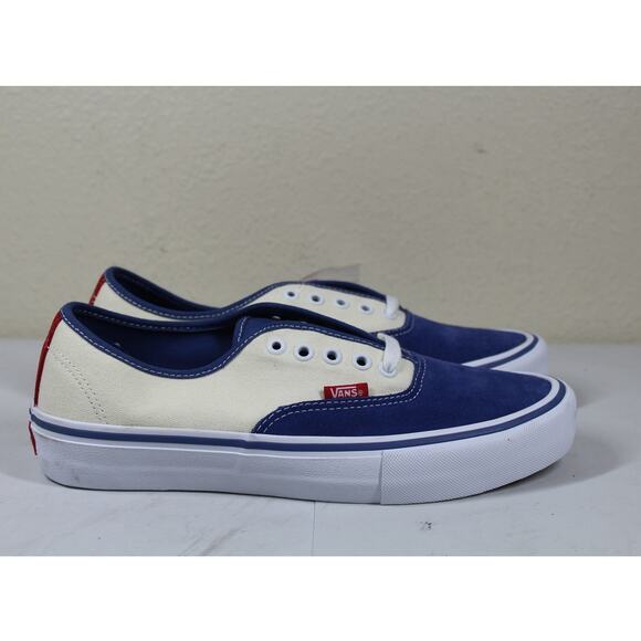 Vans Authentic Pro Stv Navy / Classic White Mens 8.5 NEW - Picture 3 of 7